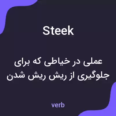 معنی steek به فارسی معنی steek به فارسی