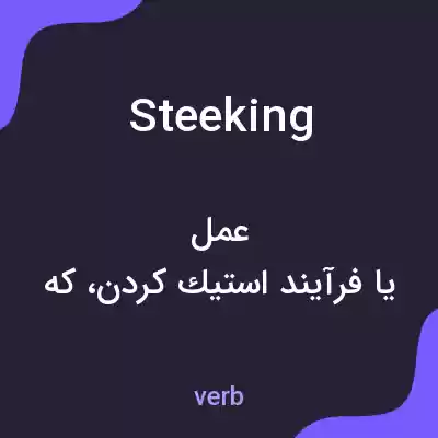 معنی steeking به فارسی معنی steeking به فارسی