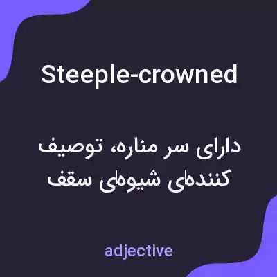 معنی steeple-crowned به فارسی معنی steeple-crowned به فارسی