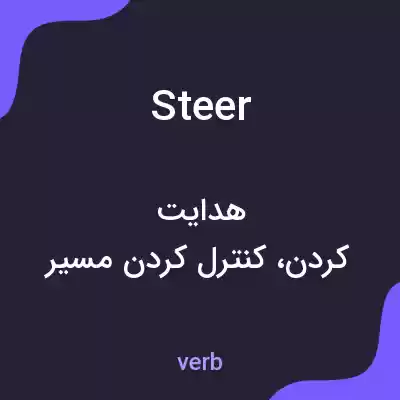 معنی steer به فارسی معنی steer به فارسی