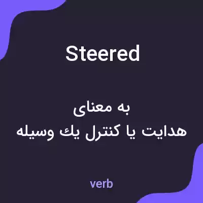معنی steered به فارسی