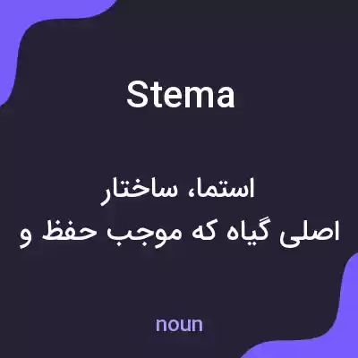 معنی stema به فارسی معنی stema به فارسی