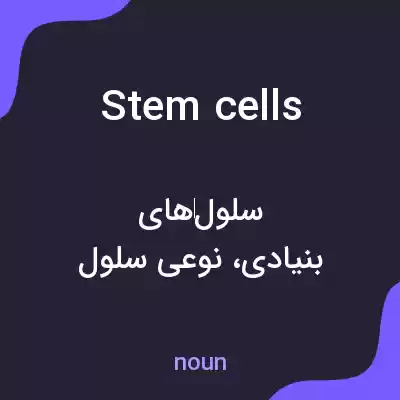 معنی stem cells به فارسی معنی stem cells به فارسی
