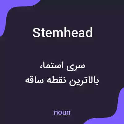 معنی stemhead به فارسی معنی stemhead به فارسی