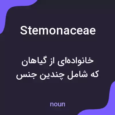 معنی stemonaceae به فارسی معنی stemonaceae به فارسی