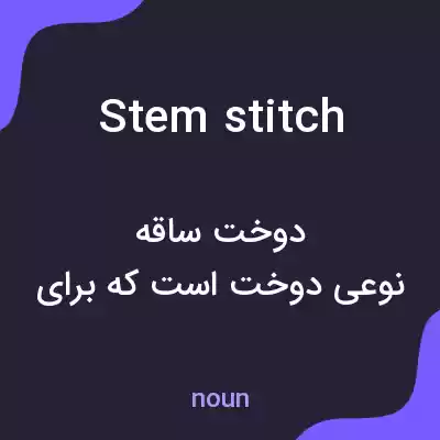 معنی stem stitch به فارسی معنی stem stitch به فارسی