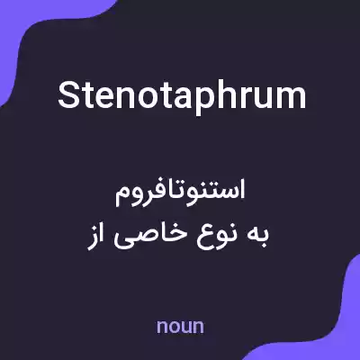 معنی stenotaphrum به فارسی معنی stenotaphrum به فارسی