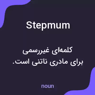 معنی stepmum به فارسی