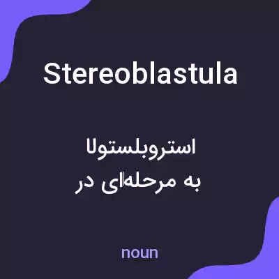معنی stereoblastula به فارسی معنی stereoblastula به فارسی