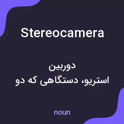 معنی stereocamera به فارسی معنی stereocamera به فارسی