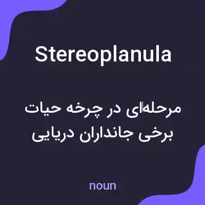 معنی stereoplanula به فارسی معنی stereoplanula به فارسی
