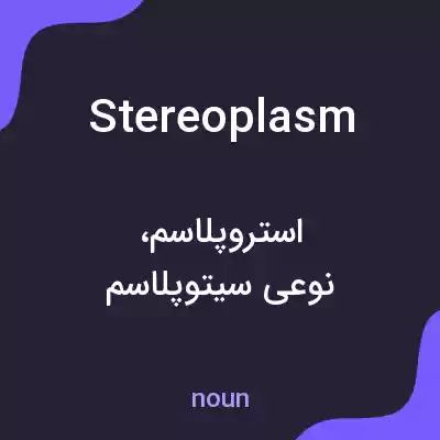 معنی stereoplasm به فارسی معنی stereoplasm به فارسی