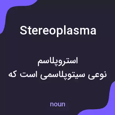 معنی stereoplasma به فارسی معنی stereoplasma به فارسی