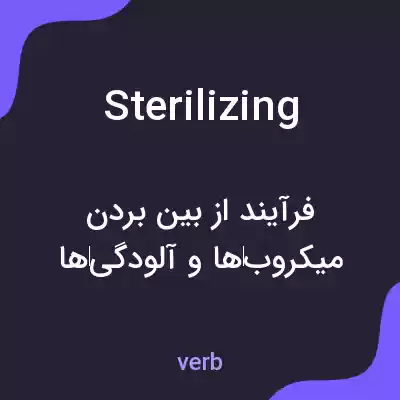 معنی sterilizing به فارسی