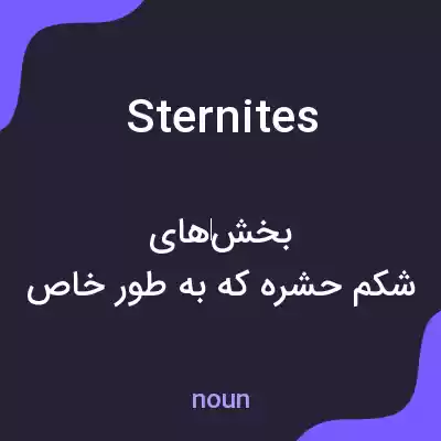 معنی sternites به فارسی