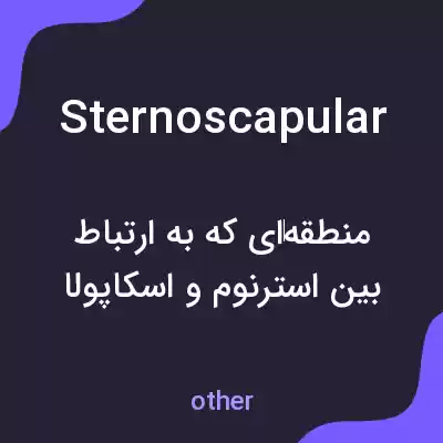 معنی sternoscapular به فارسی معنی sternoscapular به فارسی