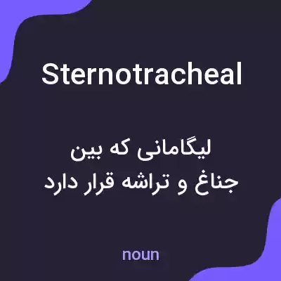 معنی sternotracheal به فارسی معنی sternotracheal به فارسی