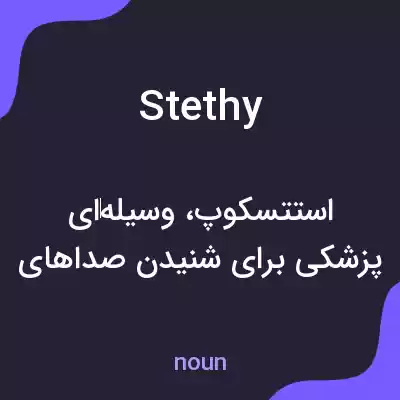 معنی stethy به فارسی معنی stethy به فارسی