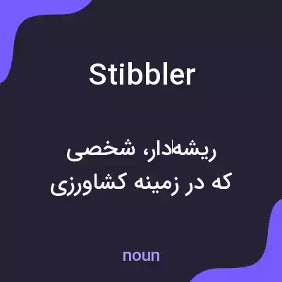 معنی stibbler به فارسی