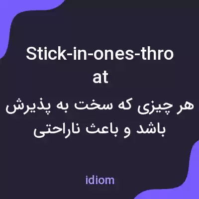 معنی stick-in-ones-throat به فارسی معنی stick-in-ones-throat به فارسی