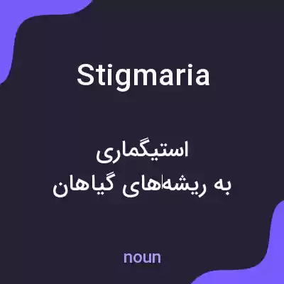 معنی stigmaria به فارسی معنی stigmaria به فارسی