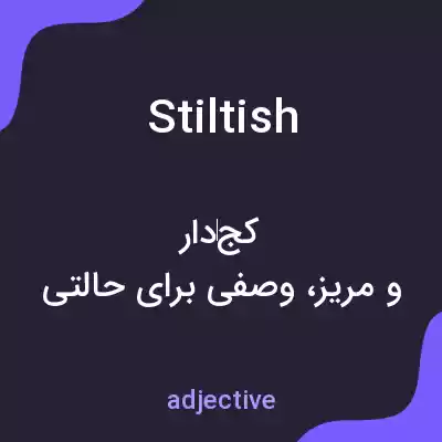 معنی stiltish به فارسی معنی stiltish به فارسی