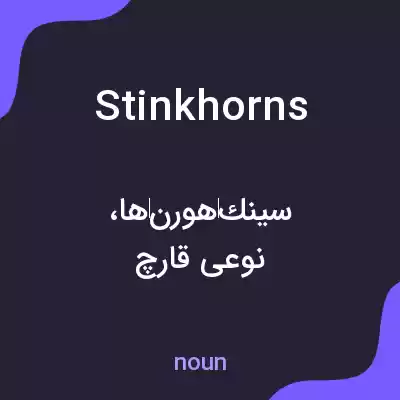 معنی stinkhorns به فارسی معنی stinkhorns به فارسی