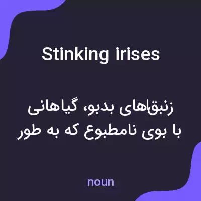 معنی stinking irises به فارسی معنی stinking irises به فارسی