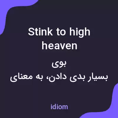 معنی stink to high heaven به فارسی معنی stink to high heaven به فارسی
