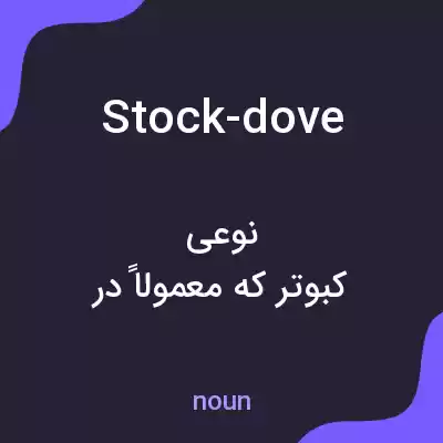 معنی stock-dove به فارسی معنی stock-dove به فارسی