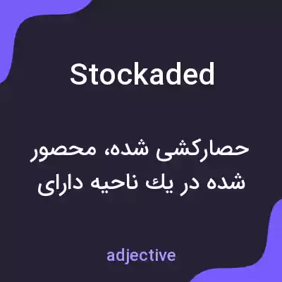 معنی stockaded به فارسی معنی stockaded به فارسی