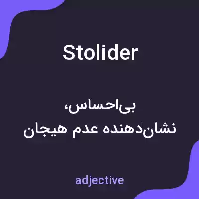 معنی stolider به فارسی معنی stolider به فارسی