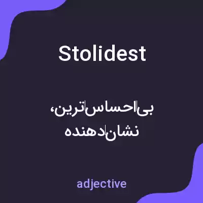 معنی stolidest به فارسی معنی stolidest به فارسی