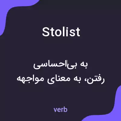 معنی stolist به فارسی معنی stolist به فارسی