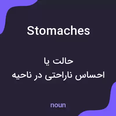 معنی stomaches به فارسی معنی stomaches به فارسی