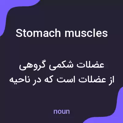 معنی stomach muscles به فارسی معنی stomach muscles به فارسی