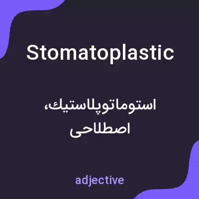 معنی stomatoplastic به فارسی