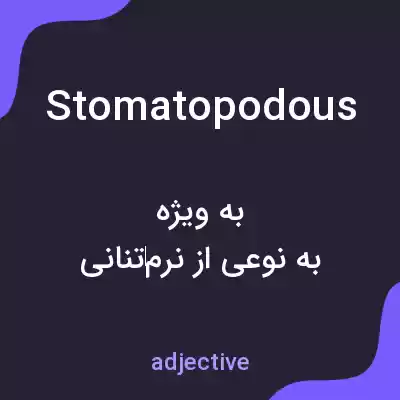 معنی stomatopodous به فارسی