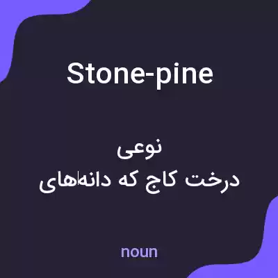معنی stone-pine به فارسی معنی stone-pine به فارسی