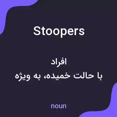 معنی stoopers به فارسی معنی stoopers به فارسی