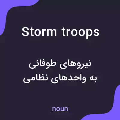 معنی storm troops به فارسی معنی storm troops به فارسی