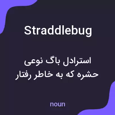 معنی straddlebug به فارسی معنی straddlebug به فارسی