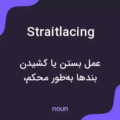 معنی straitlacing به فارسی معنی straitlacing به فارسی