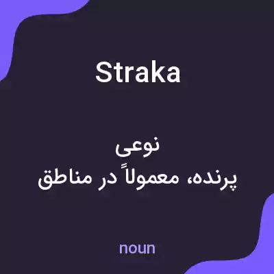 معنی straka به فارسی معنی straka به فارسی