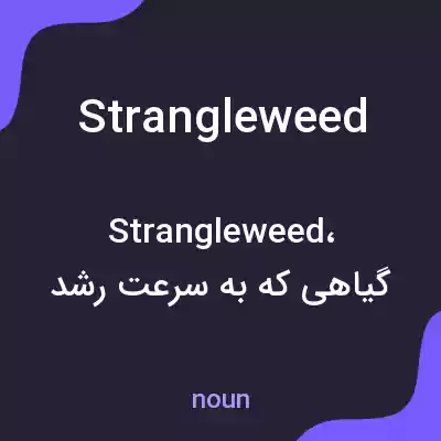 معنی strangleweed به فارسی