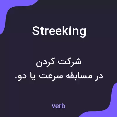معنی streeking به فارسی