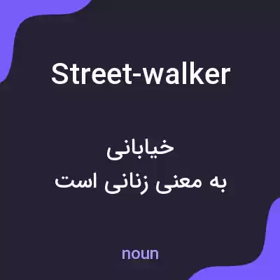 معنی street-walker به فارسی معنی street-walker به فارسی