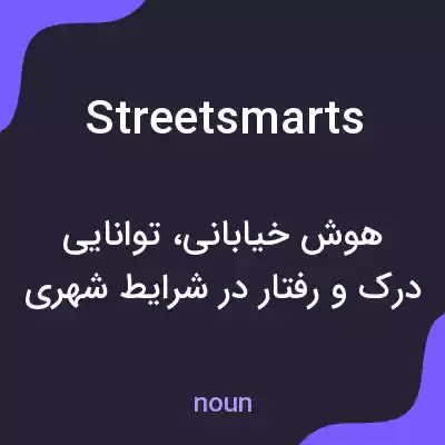 معنی streetsmarts به فارسی معنی streetsmarts به فارسی