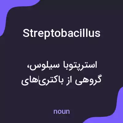 معنی streptobacillus به فارسی معنی streptobacillus به فارسی