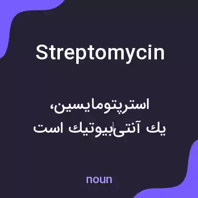 معنی streptomycin به فارسی